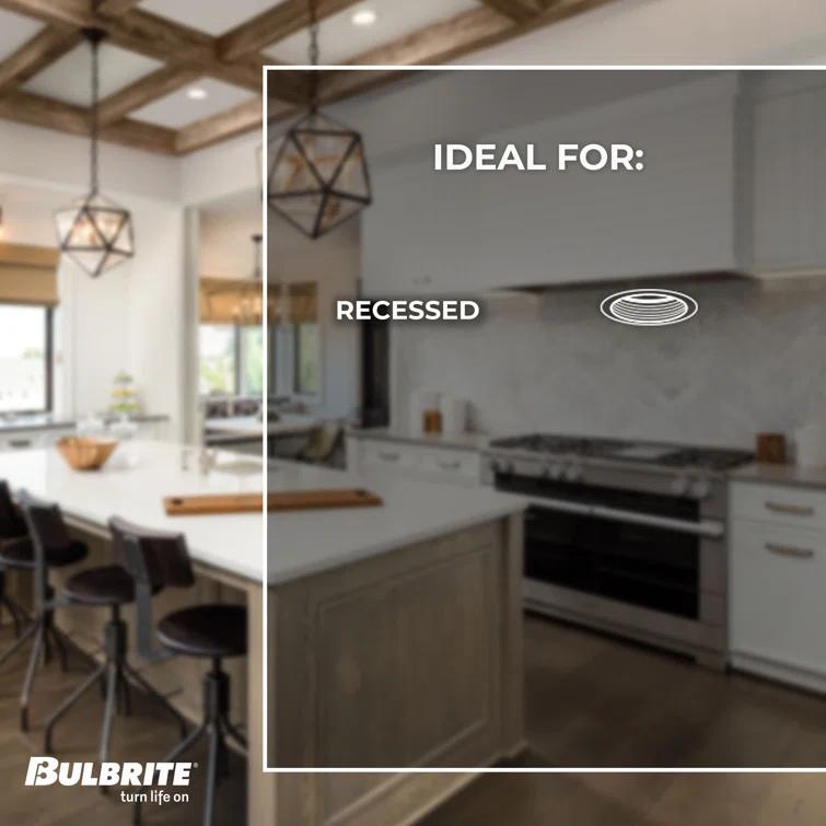 14 Watt Adjustable 5/6" Integrated LED Recessed Downlight with E26 Quick Connect Adapter