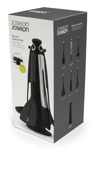 Joseph Joseph Joseph Joseph  6-Piece Utensil Carousel Set with Tongs