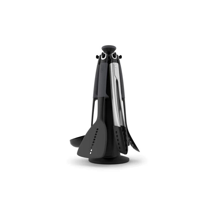 Joseph Joseph Joseph Joseph  6-Piece Utensil Carousel Set with Tongs
