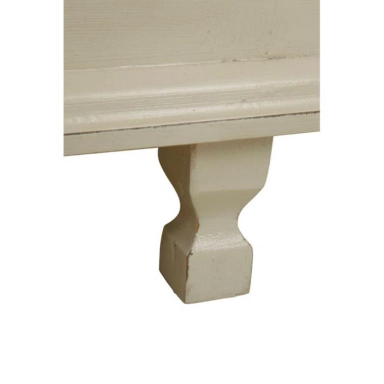 Hillary 96" Distressed Cream Solid Wood Sideboard