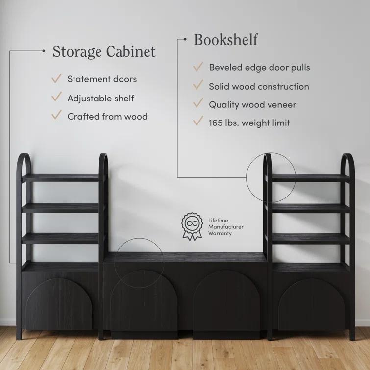 Sideboard And Bookcase Set Entertainment Center