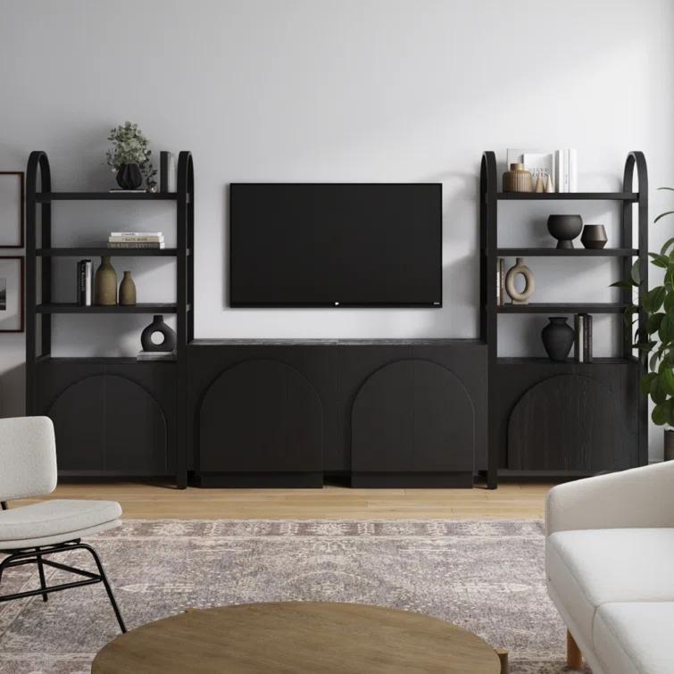 Sideboard And Bookcase Set Entertainment Center