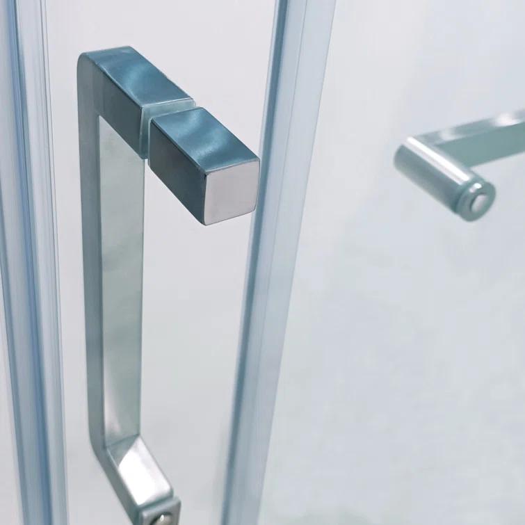 56"-60 ‘W x 75’ Aluminum Framed Single Slide Design Shower Door
