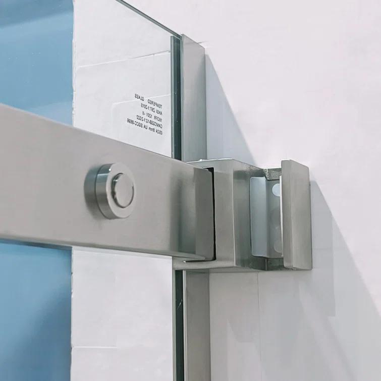 56"-60 ‘W x 75’ Aluminum Framed Single Slide Design Shower Door