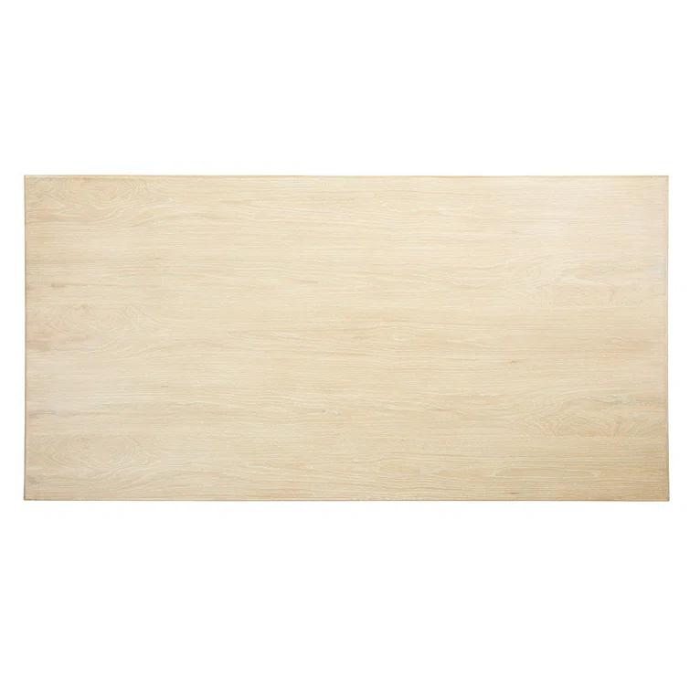 Ackworth Light Tan Solid Oak Rectangular Dining Table for Eight