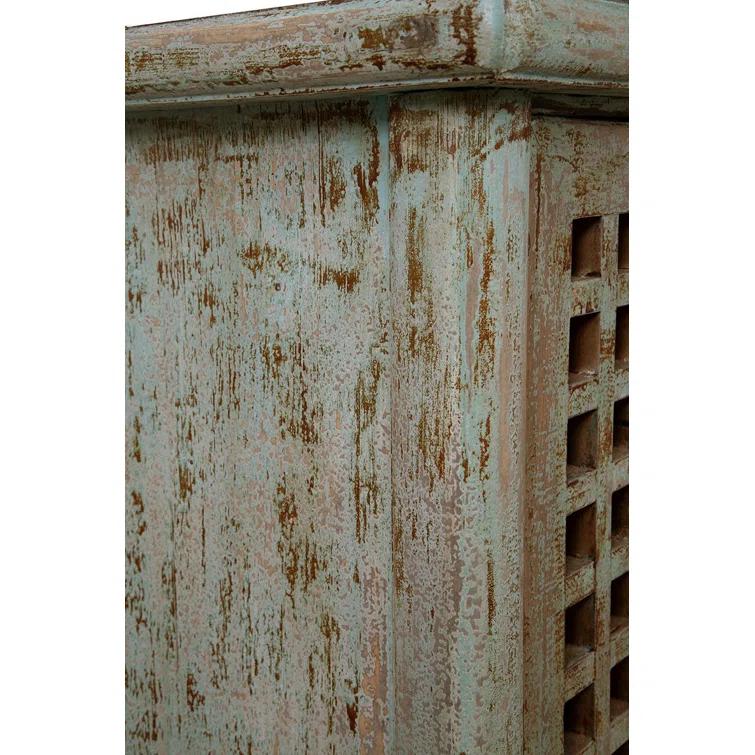 Furniture Classics Jackson 64" Tall 2-Door Cabinet, Worn Green