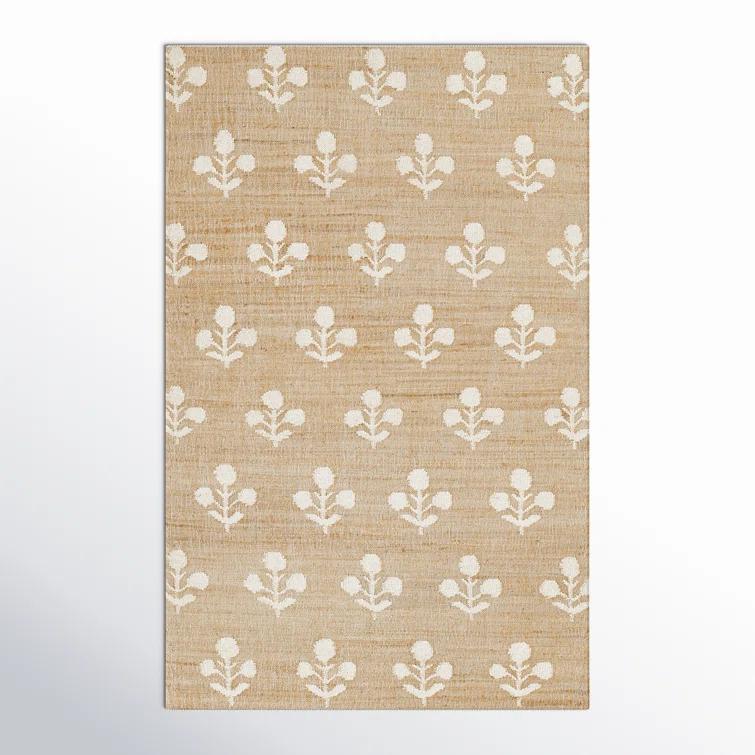 Erin Gates by Momeni Erin Gates by Momeni Orchard Bloom Natural Hand Woven Wool and Jute Area Rug