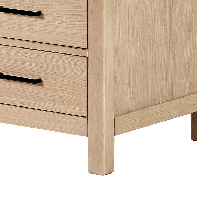 Cambridge 66 in. W x 21.5 in. D x 34.5 in. H Single Bath Vanity Cabinet without Top in Oak