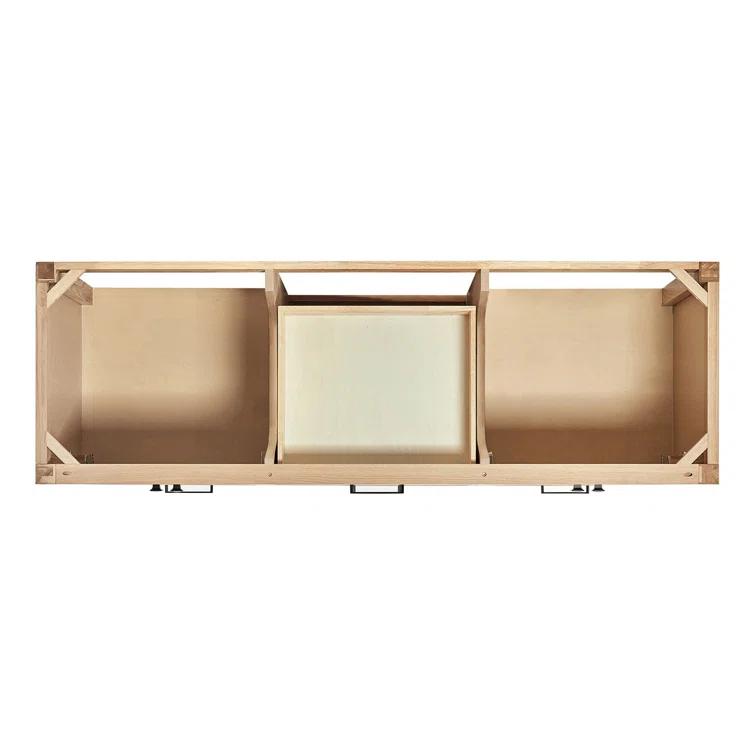 66 in. W Bath Vanity Cabinet Without Top in Oak Cambridge 21.5 in. D x 34.5 in. H Double Freestanding