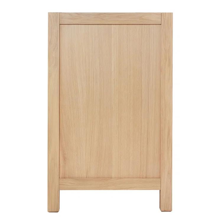 66 in. W Bath Vanity Cabinet Without Top in Oak Cambridge 21.5 in. D x 34.5 in. H Double Freestanding