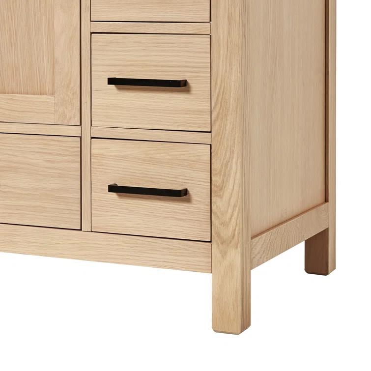 ARIEL Cambridge 60.25 Single Sink Bathroom Vanity with Carrara White Quartz Top