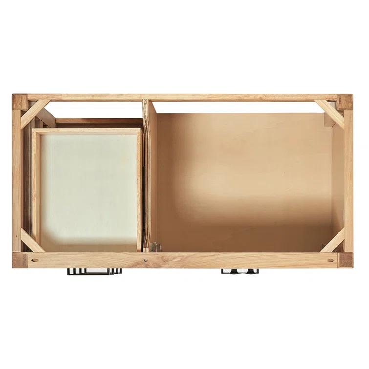 Ariel Bath Cambridge Single Bathroom Vanity with Carrara Marble Top