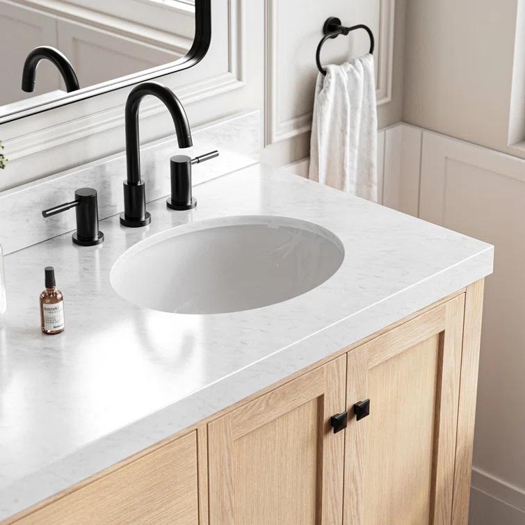 Cambridge 72'' Double Bathroom Vanity with Carrara Marble Top