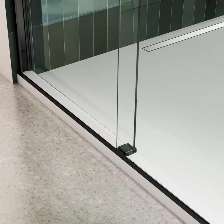 MJ RENOVATION GROUP LLC 13MRG516368RC 56"-60"W x 74"H shower door with high quality stainless steel handle