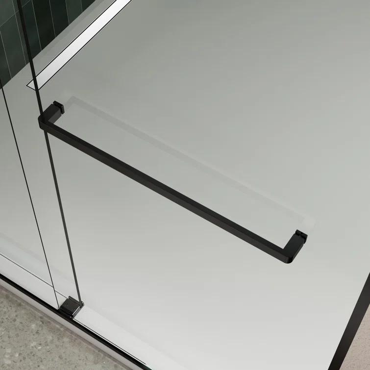 MJ RENOVATION GROUP LLC 13MRG516368RC 56"-60"W x 74"H shower door with high quality stainless steel handle