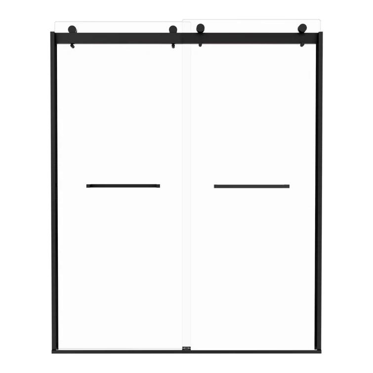 MJ RENOVATION GROUP LLC 13MRG516368RC 56"-60"W x 74"H shower door with high quality stainless steel handle