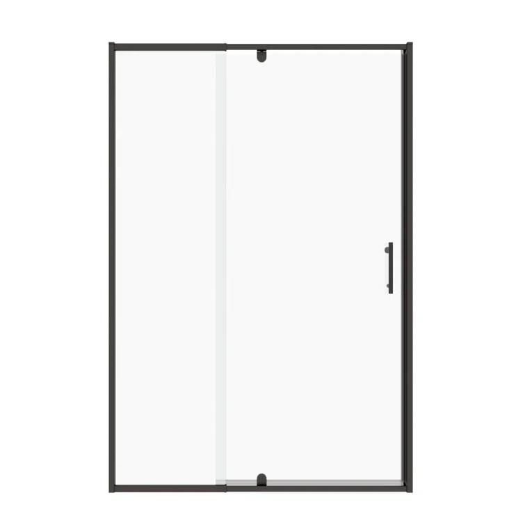 38-42" W x 71" H Flush Glass Shower Door Reversible Installation