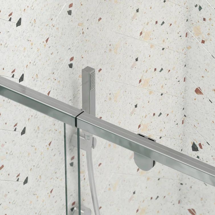 RAY'S RUGS & FLOORING LLC 12RRFR142461LTS 38-42" W x 71" H Pivot Frame Sliding Shower Door with 6mm Tempered Glass