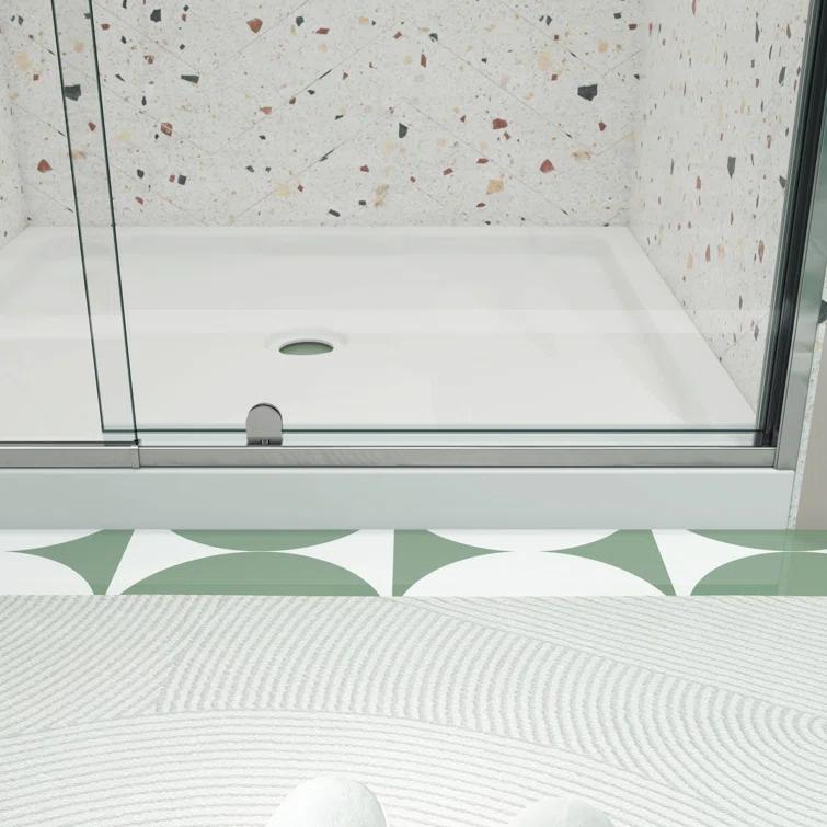 RAY'S RUGS & FLOORING LLC 12RRFR142461LTS 38-42" W x 71" H Pivot Frame Sliding Shower Door with 6mm Tempered Glass