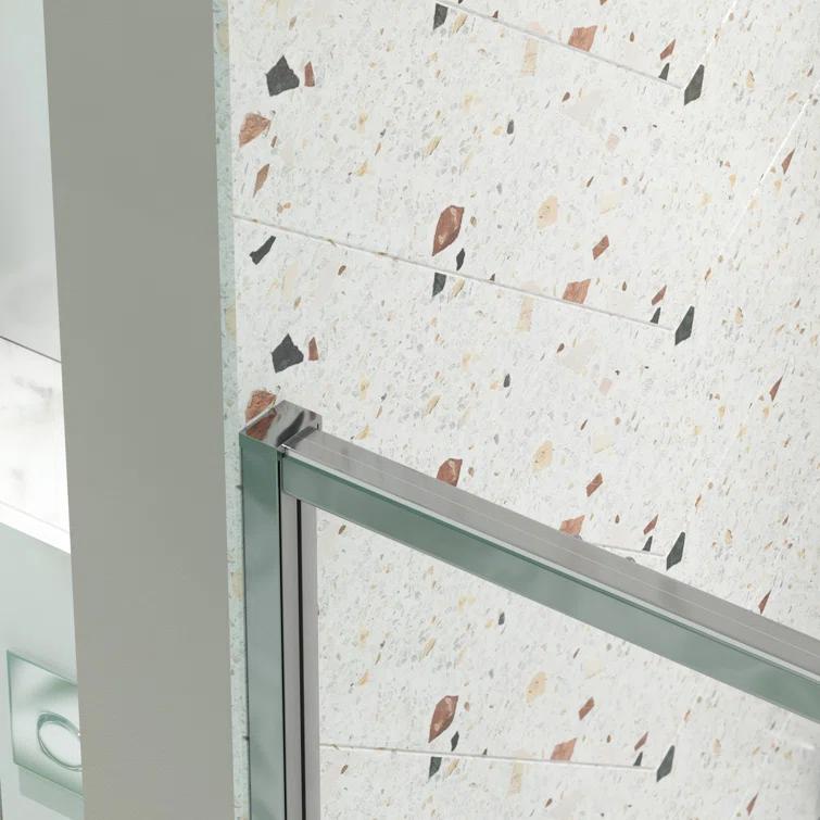 RAY'S RUGS & FLOORING LLC 12RRFR142461LTS 38-42" W x 71" H Pivot Frame Sliding Shower Door with 6mm Tempered Glass