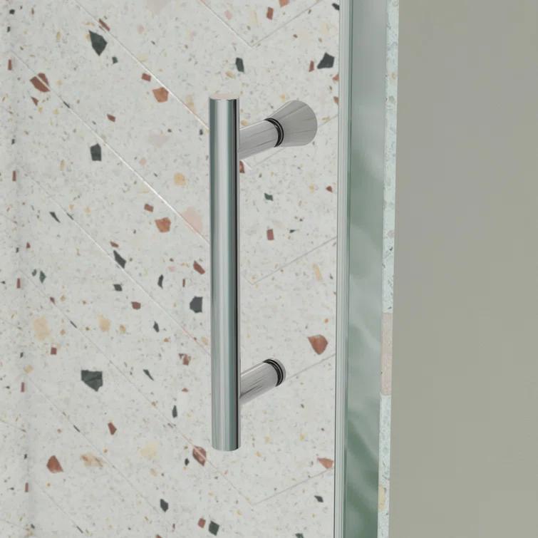 RAY'S RUGS & FLOORING LLC 12RRFR142461LTS 38-42" W x 71" H Pivot Frame Sliding Shower Door with 6mm Tempered Glass