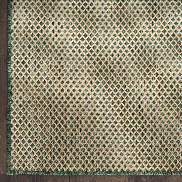 Hartigan Green Modern Indoor/Outdoor Rug