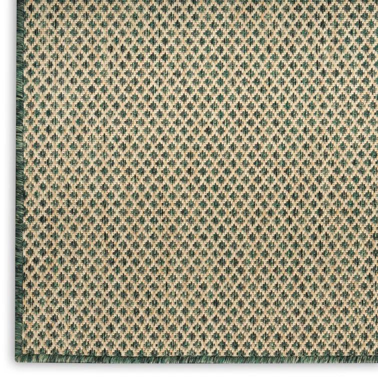 Hartigan Green Modern Indoor/Outdoor Rug