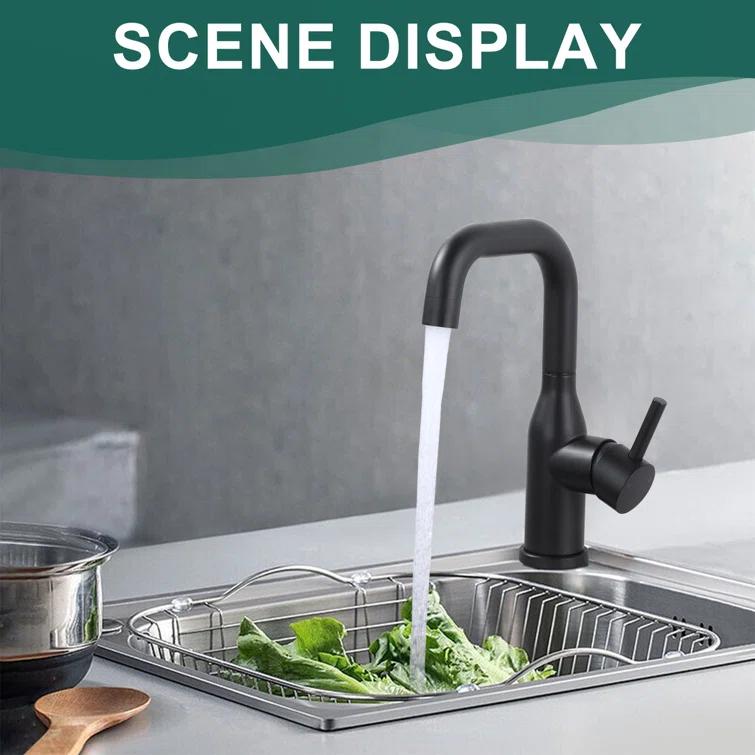 Single Handle Deck Mounted Bar Faucet Inclued Supply Lines