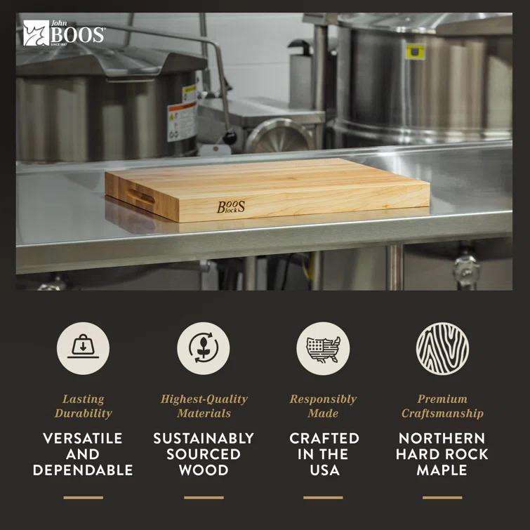John Boos John Boos Platinum Series Reversible Wood Cutting Board, Maple