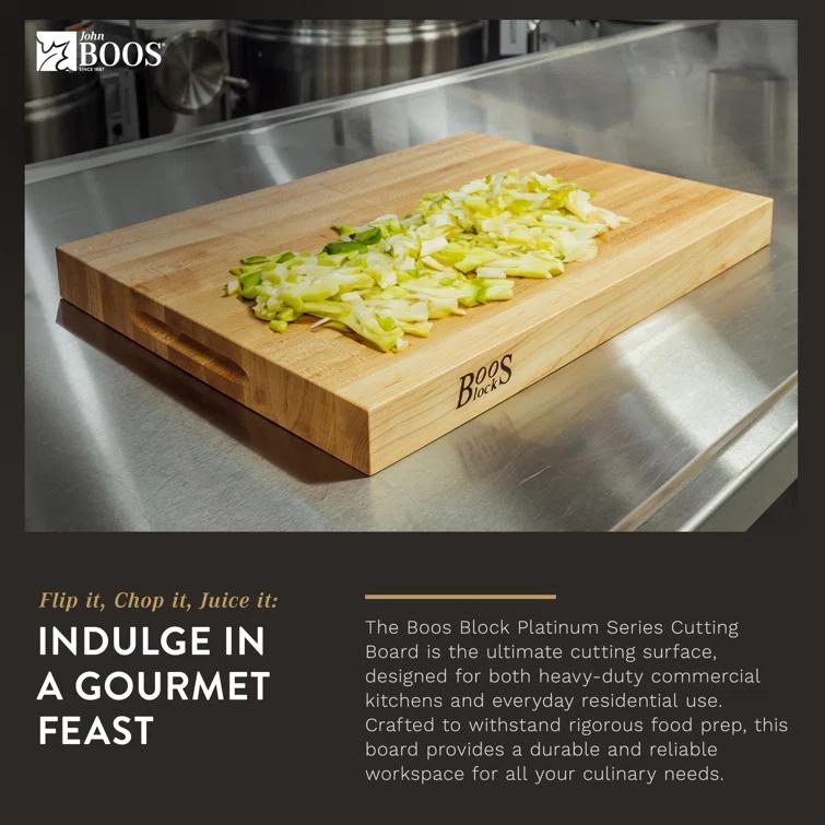 John Boos John Boos Platinum Series Reversible Wood Cutting Board, Maple