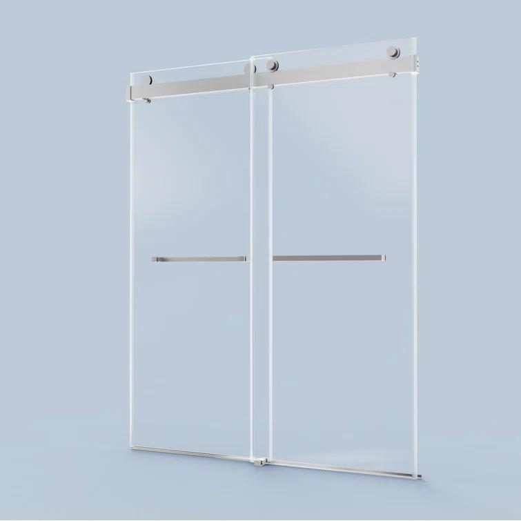 LILI 56-60"W x 76"H Dual Sliding Shower Door, Modern Style AADSH5676LL