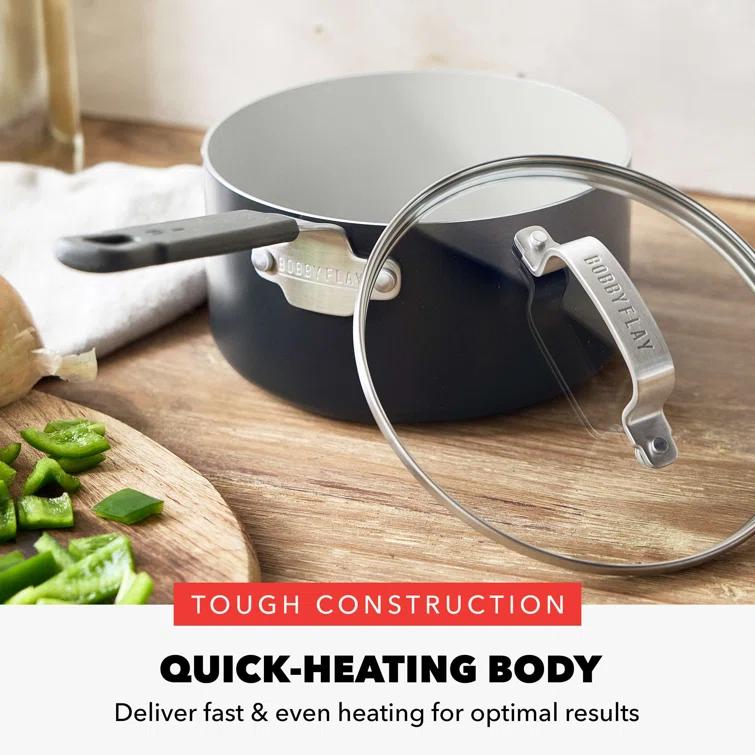 GreenPan Bobby Flay by GreenPan Professional Grade Ceramic Nonstick 2.53QT Saucepan with Lid