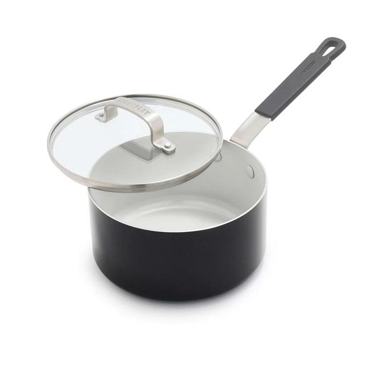GreenPan Bobby Flay by GreenPan Professional Grade Ceramic Nonstick 2.53QT Saucepan with Lid