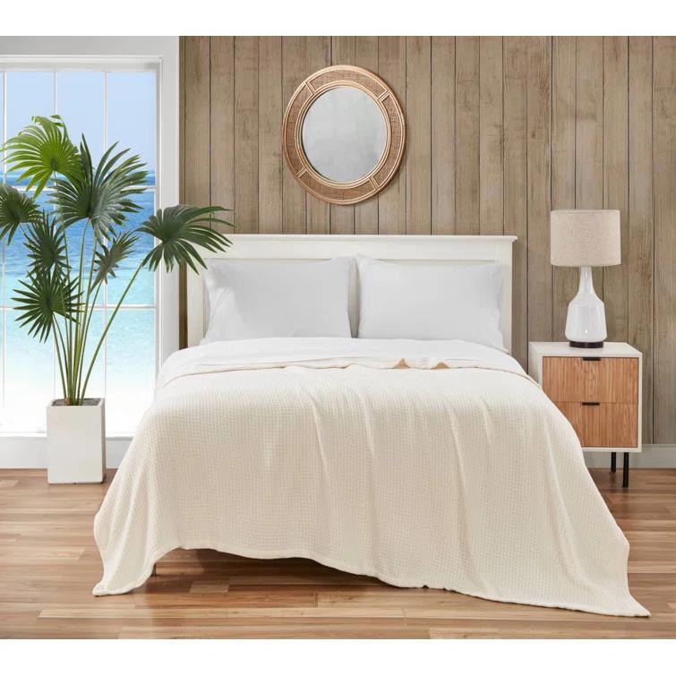 Tommy Bahama Home Tommy Bahama Bahama Coast Cotton Woven Reversible Blanket