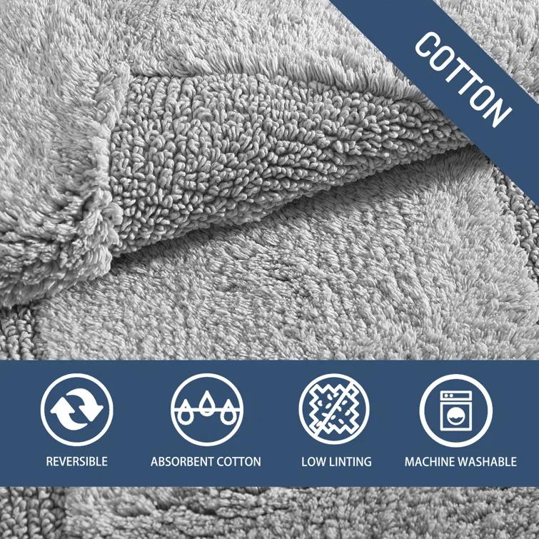 Tommy Bahama Home Long Branch Cotton Reversible Bath Rug