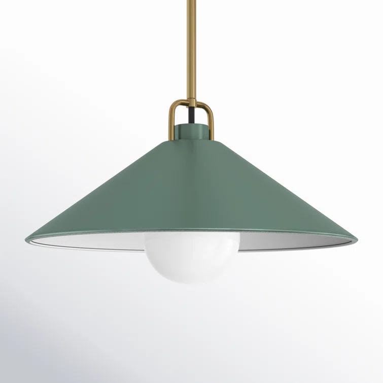 Zoë Single Light Metal Steel Dimmable Pendant