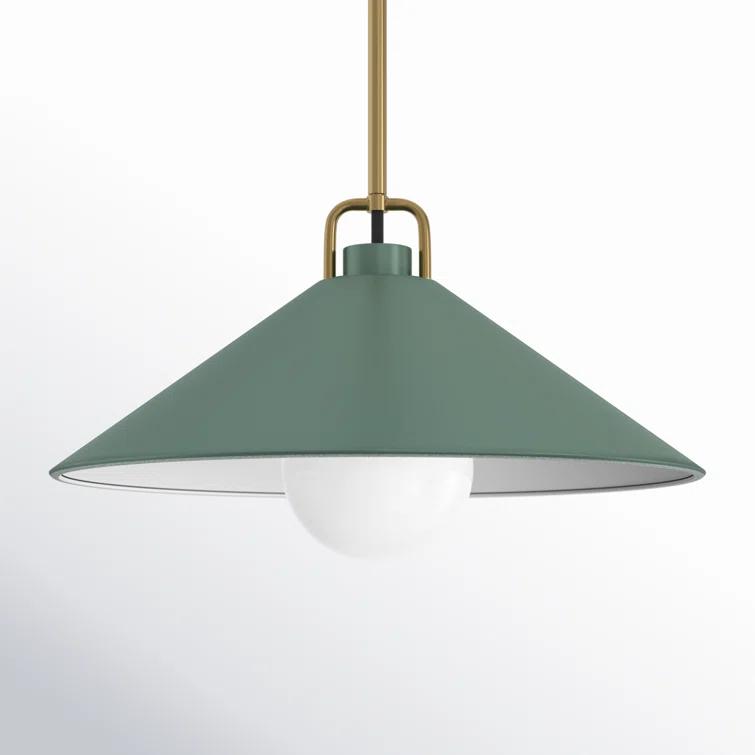Zoë Single Light Metal Steel Dimmable Pendant