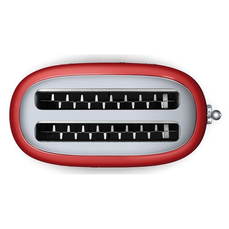 SMEG Red 4-Slice Retro Toaster