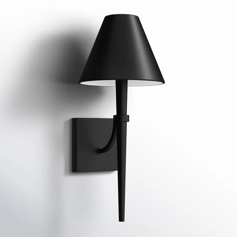 Edmont Single Light Steel Dimmable Candle Wall Light