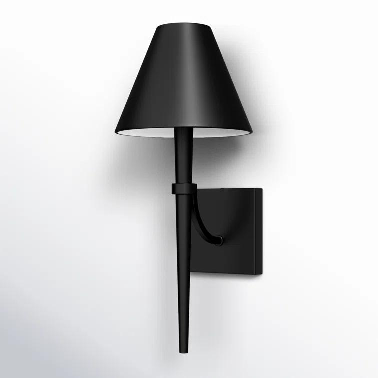 Edmont Single Light Steel Dimmable Candle Wall Light