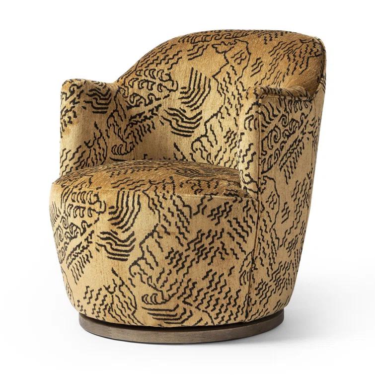 Margie Swivel Chair - Gold