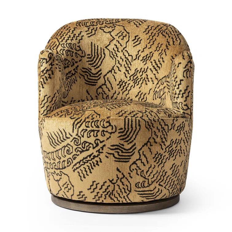 Margie Swivel Chair - Gold
