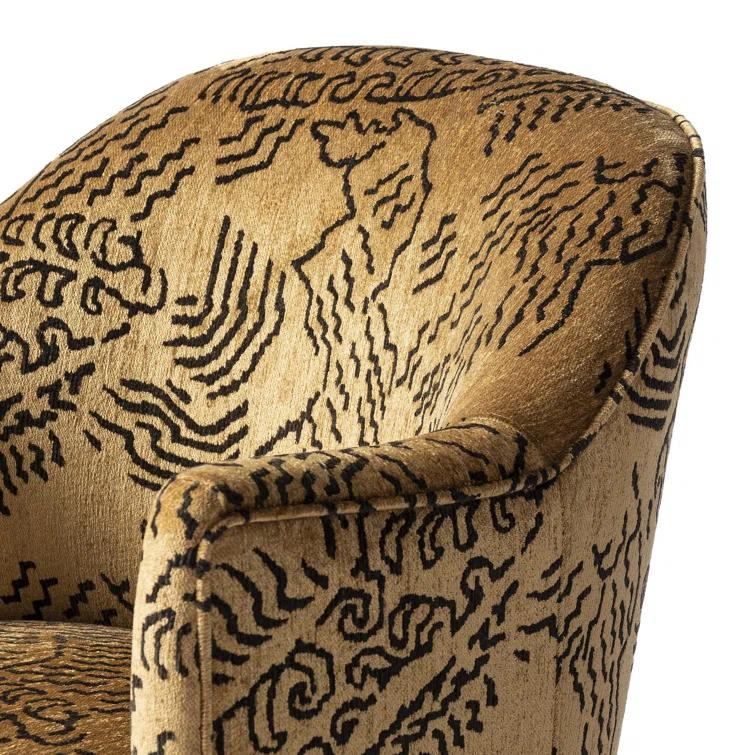Margie Swivel Chair - Natural Boucle