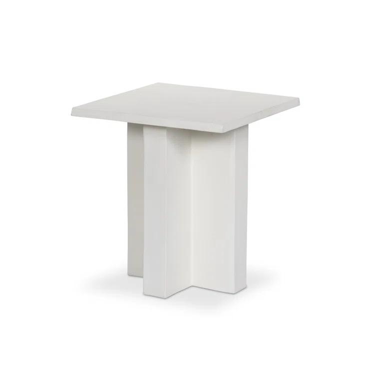 Marlow Aged Grey Lightweight Aluminum Outdoor Side Table