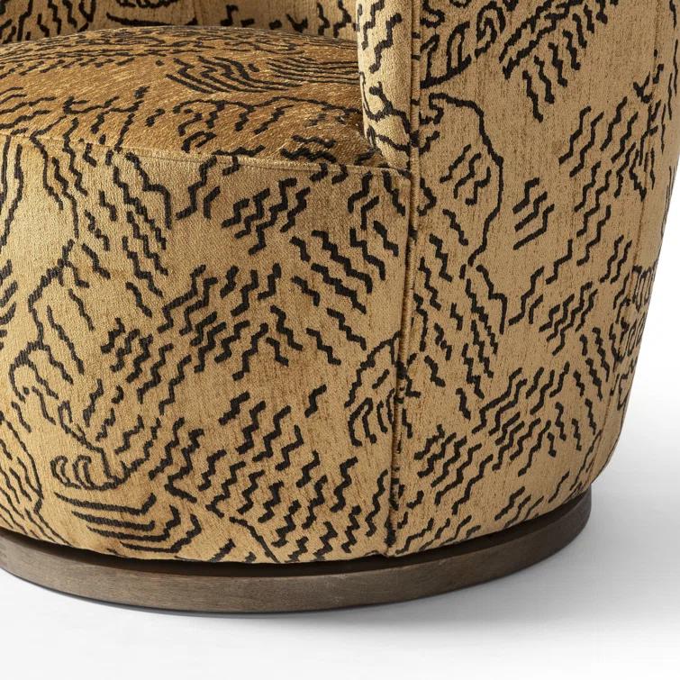 Margie Swivel Chair - Natural Boucle