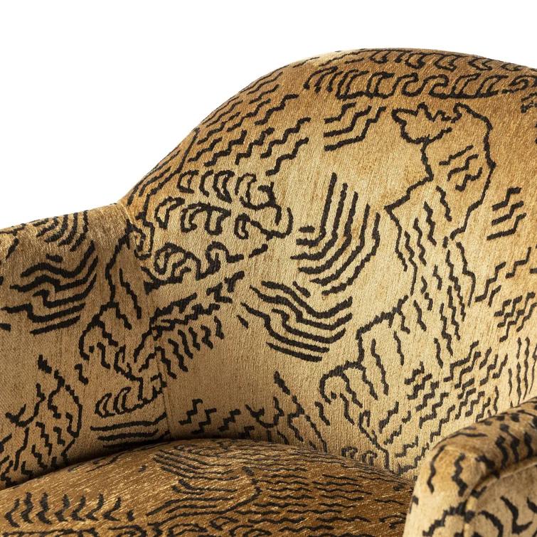 Margie Swivel Chair - Natural Boucle