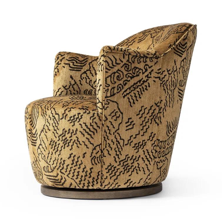 Margie Swivel Chair - Gold