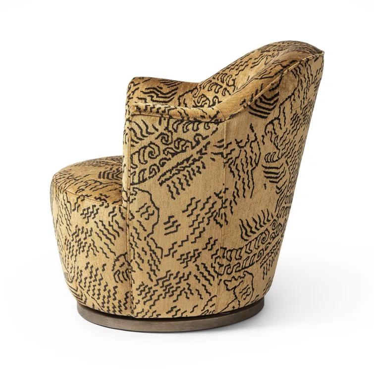 Margie Swivel Chair - Natural Boucle