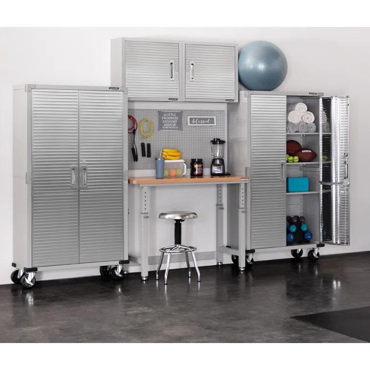 Seville Classics UltraHD Adjustable Height Workbench, 48" W x 24" D x 28.5" - 42" H