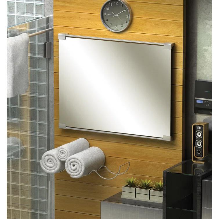 Wall Mount Décor Mirror | Rectangle Bathroom Vanity Mirror, Mount Landscape or Portrait